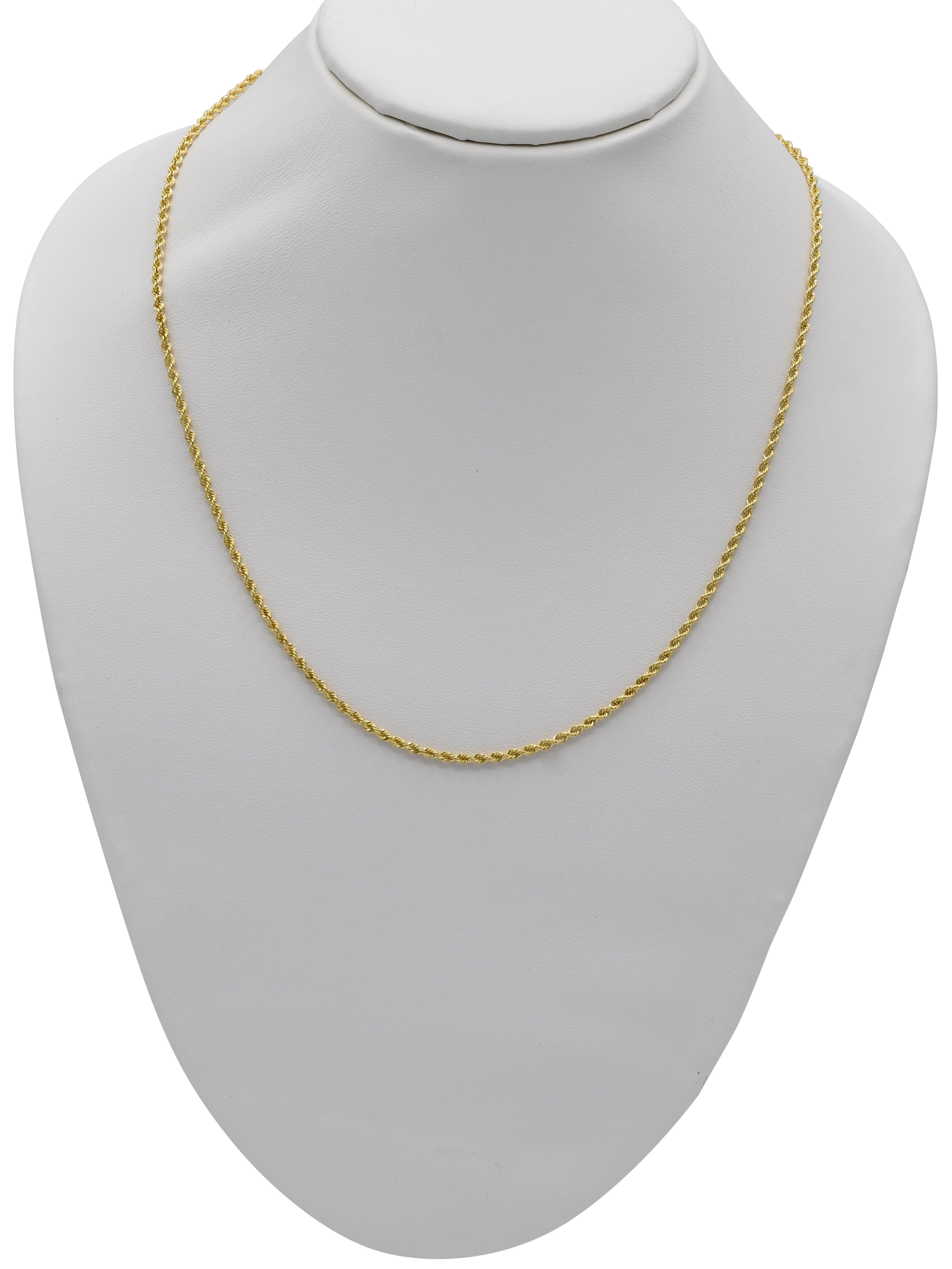 18ct Gold Hollow Rope Chain
