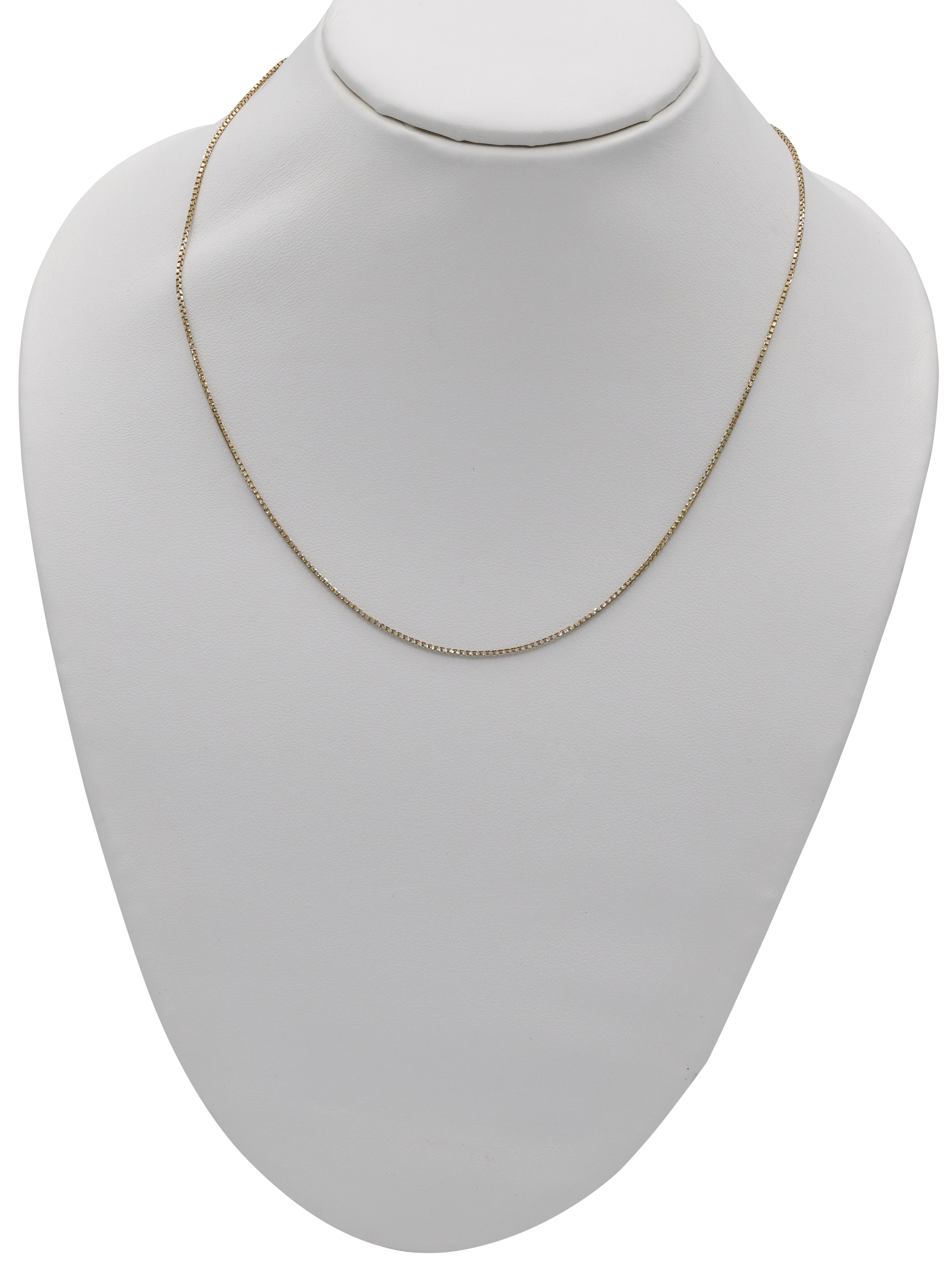 22ct Gold Two Tone Box Chain