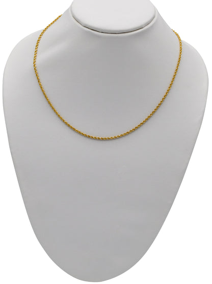 22ct Gold Two Tone Rope Chain