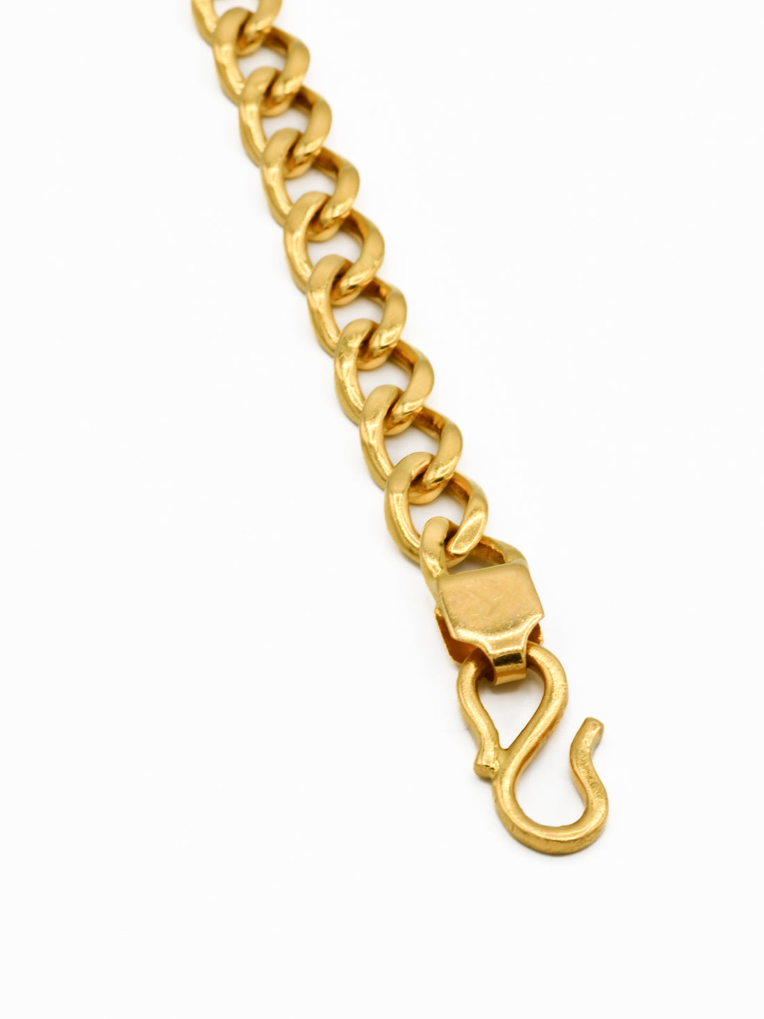 22ct Gold Curb Mens Bracelet - Roop Darshan