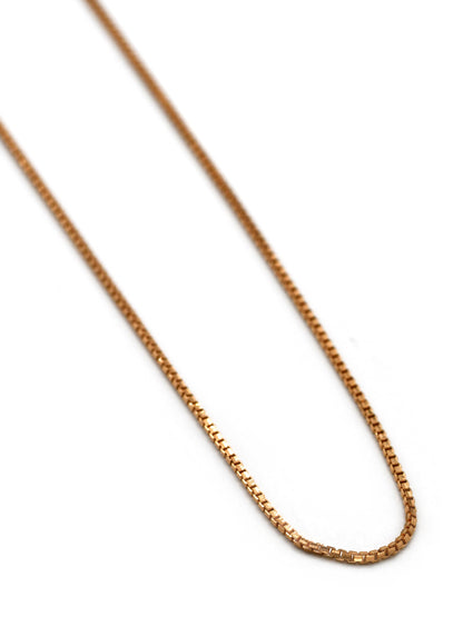 22ct Rose Gold Box Chain
