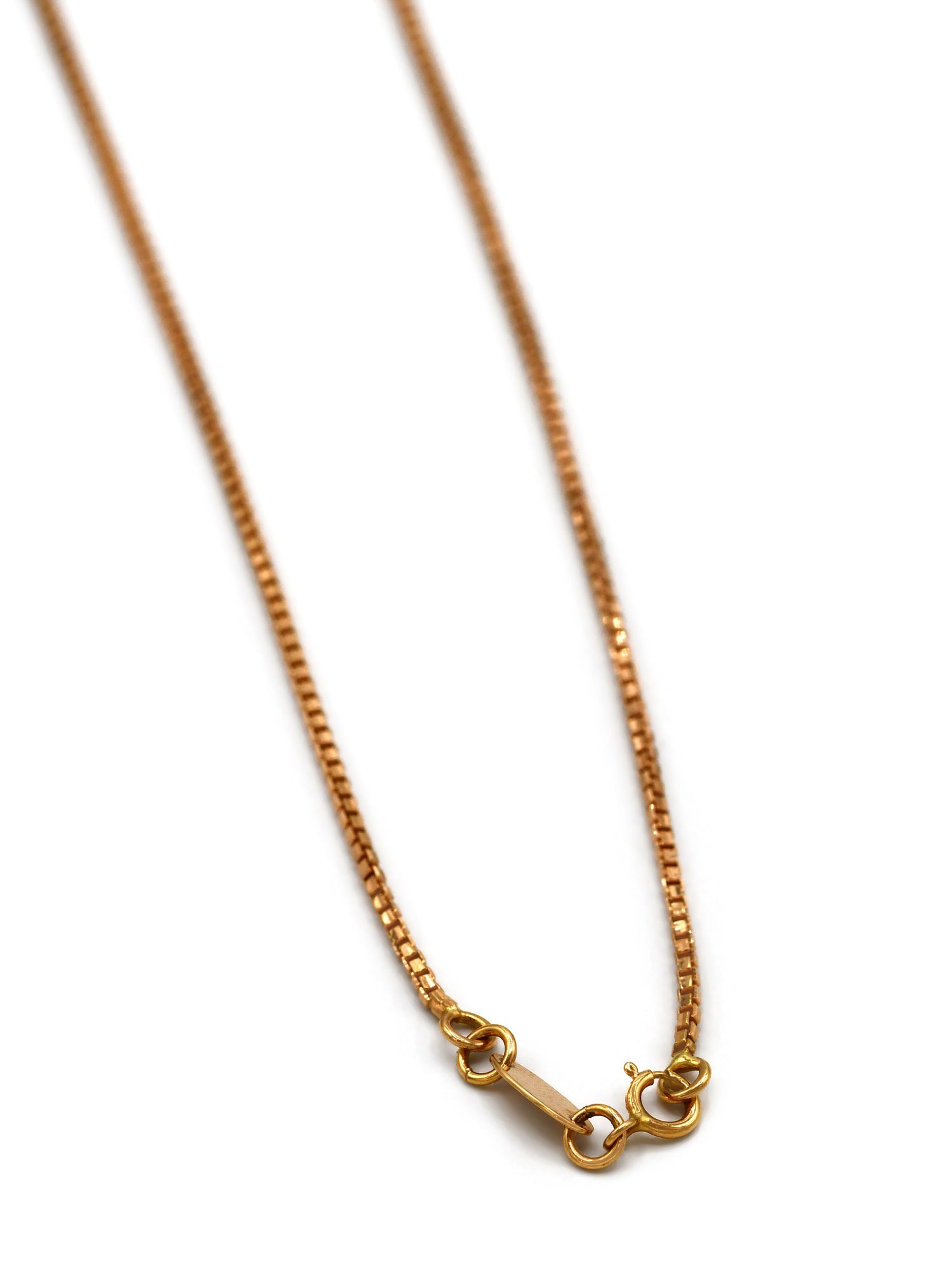 22ct Rose Gold Box Chain