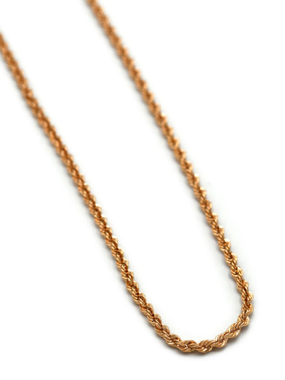 18ct Gold Hollow Rope Chain