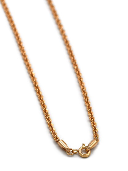 18ct Gold Hollow Rope Chain