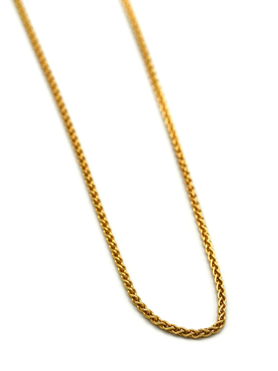 9ct Gold Diamond Cut Wheat Chain