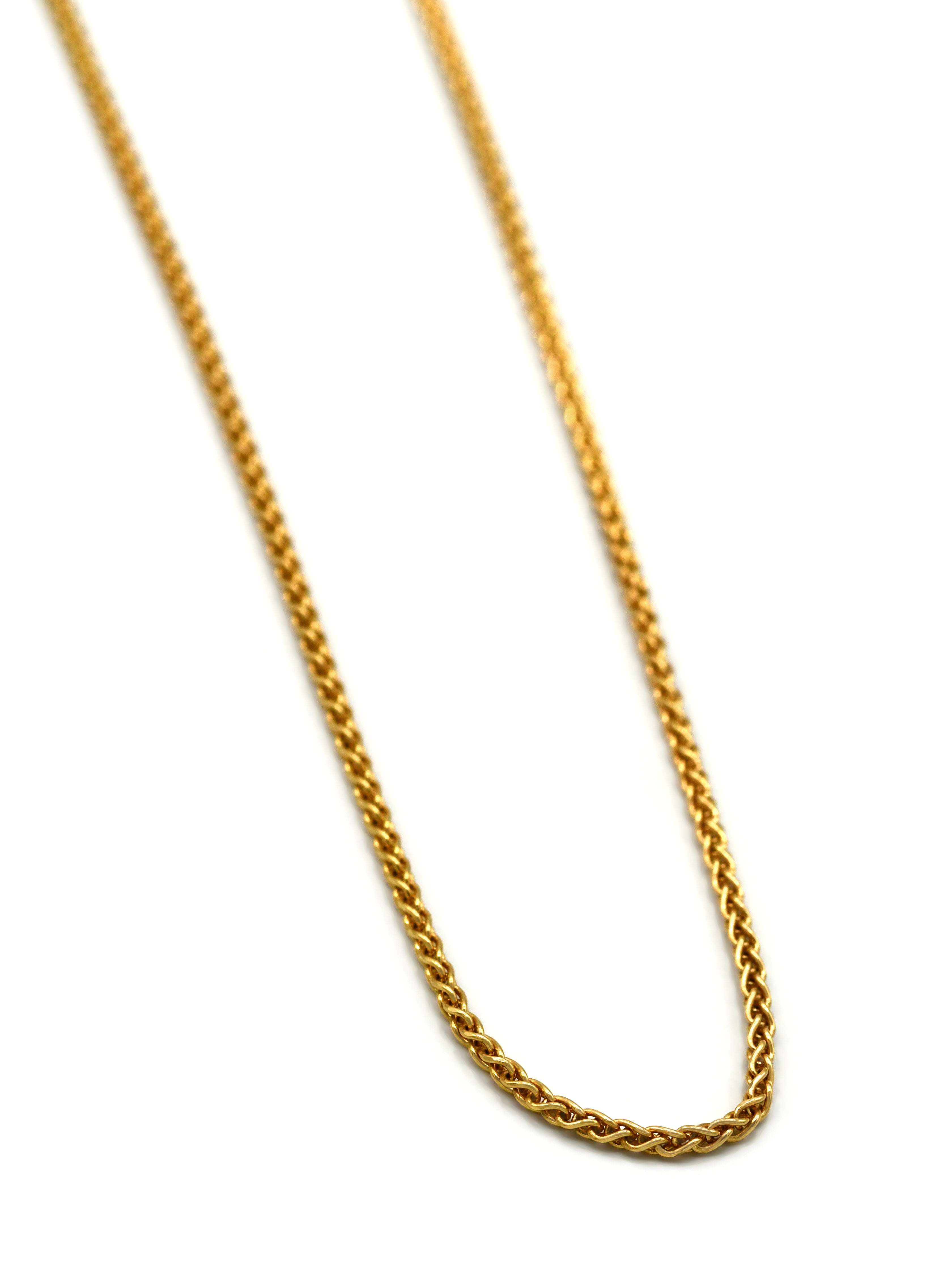 9ct Gold Diamond Cut Wheat Chain