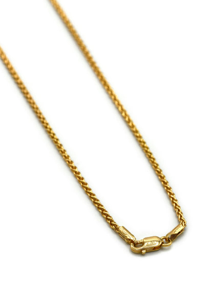 9ct Gold Diamond Cut Wheat Chain