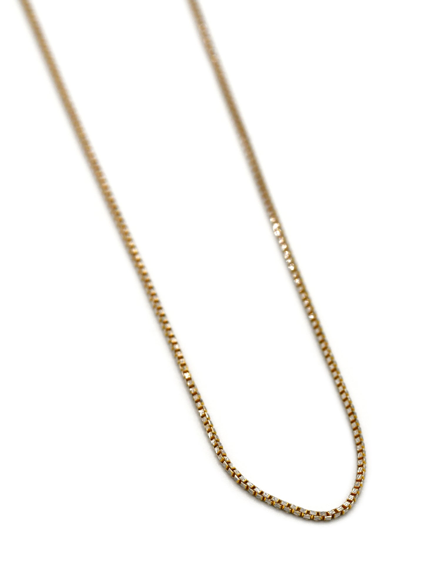 22ct Gold Two Tone Box Chain