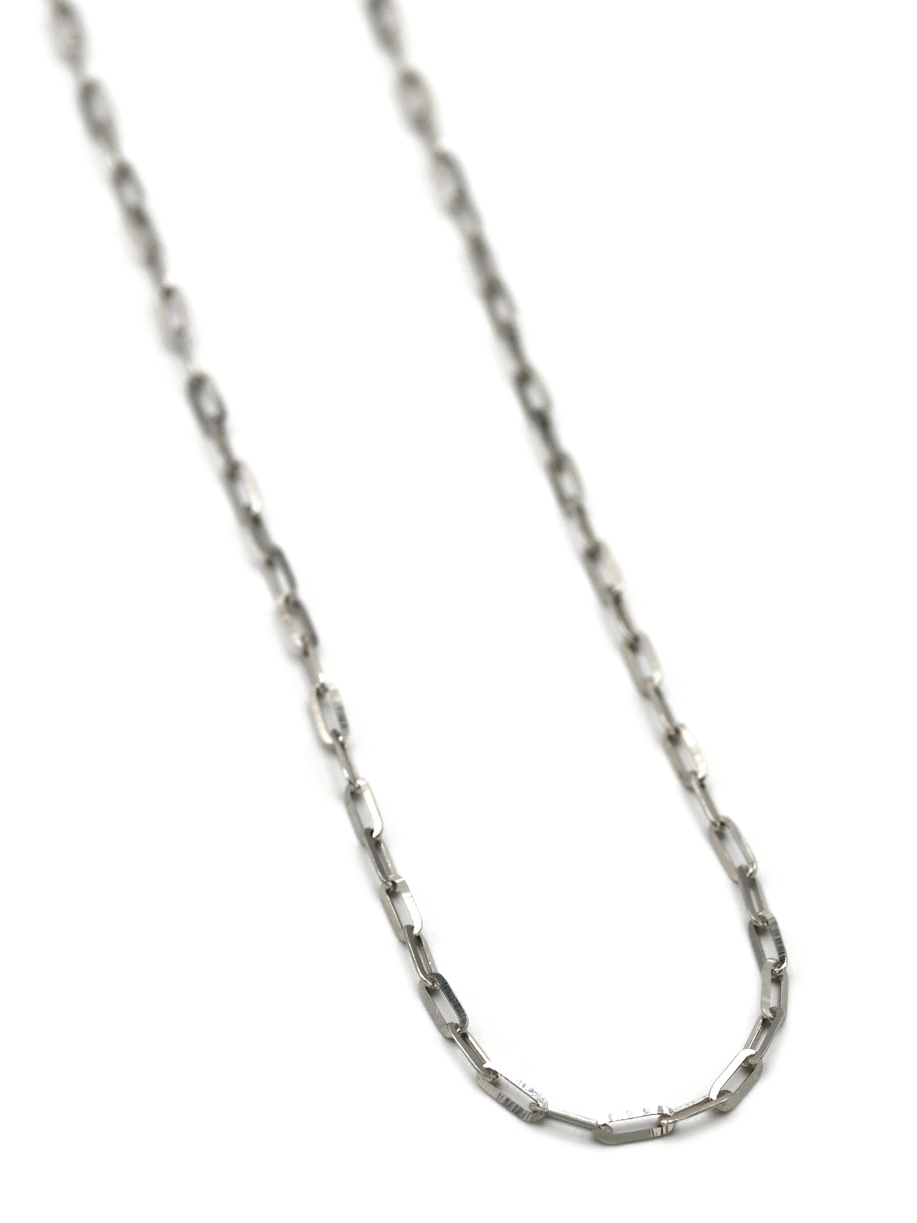 18ct White Gold Paper Clip Chain