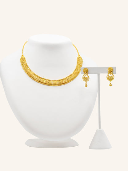 22ct Gold Necklace Set 24.90 GMS - Roop Darshan