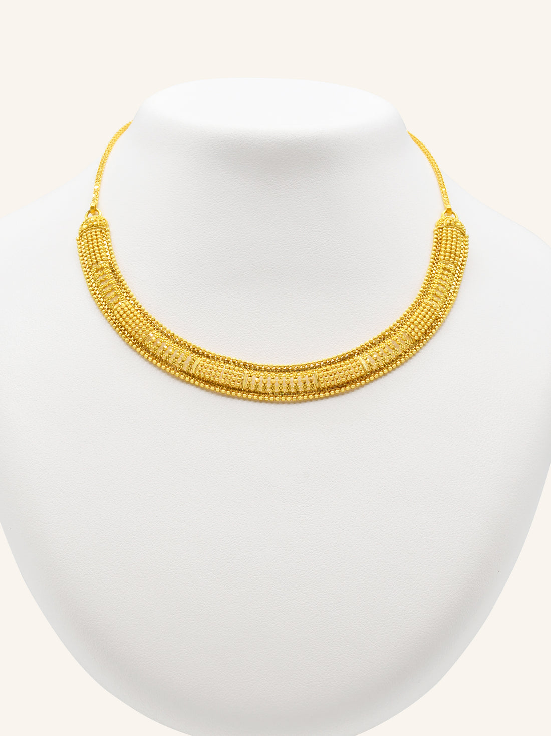 22ct Gold Necklace Set 24.90 GMS - Roop Darshan