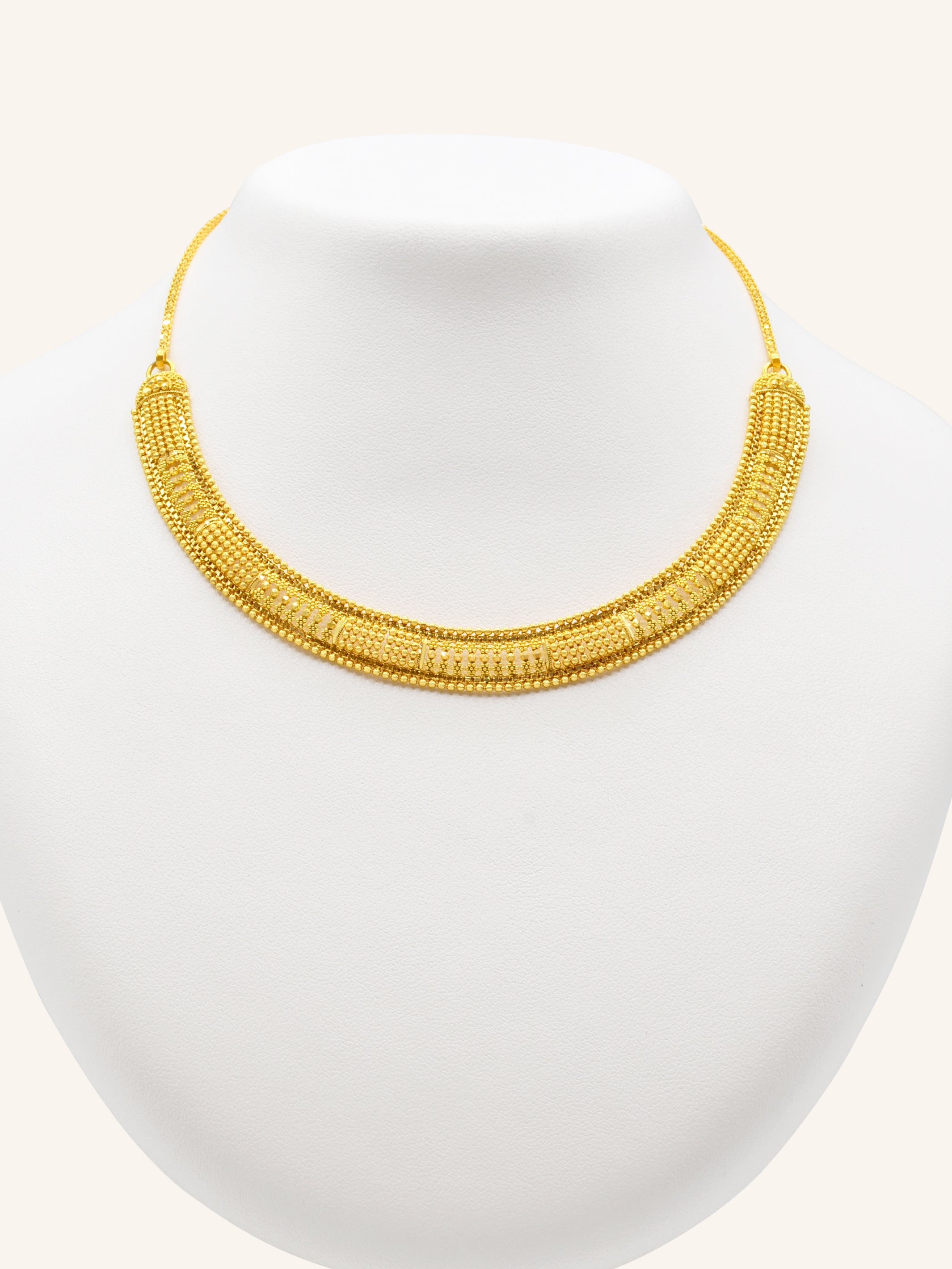 22ct Gold Necklace Set 24.90 GMS - Roop Darshan