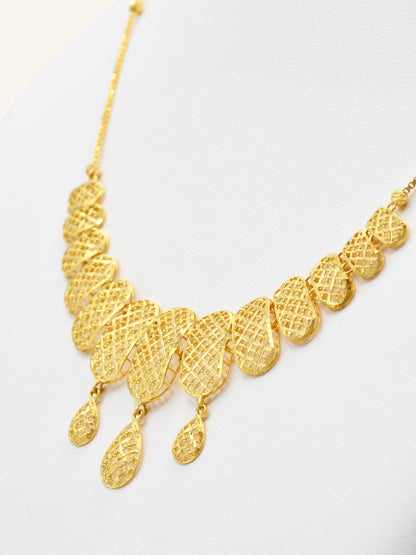 22ct Gold Necklace Set 13.50 GMS - Roop Darshan