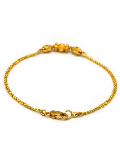 22ct Gold Ball Ladies Bracelet