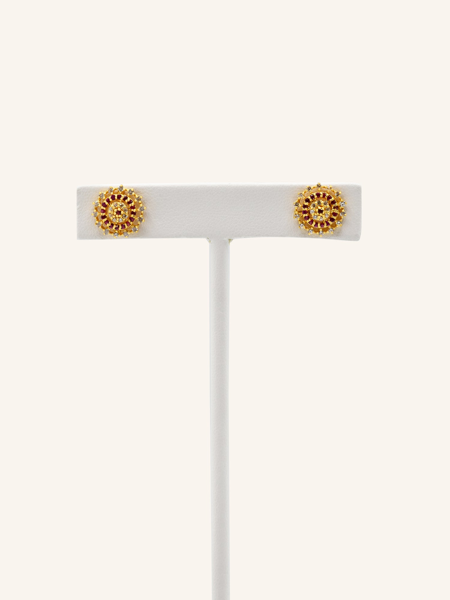 22ct Gold CZ Necklace Set 8.70 GMS - Roop Darshan