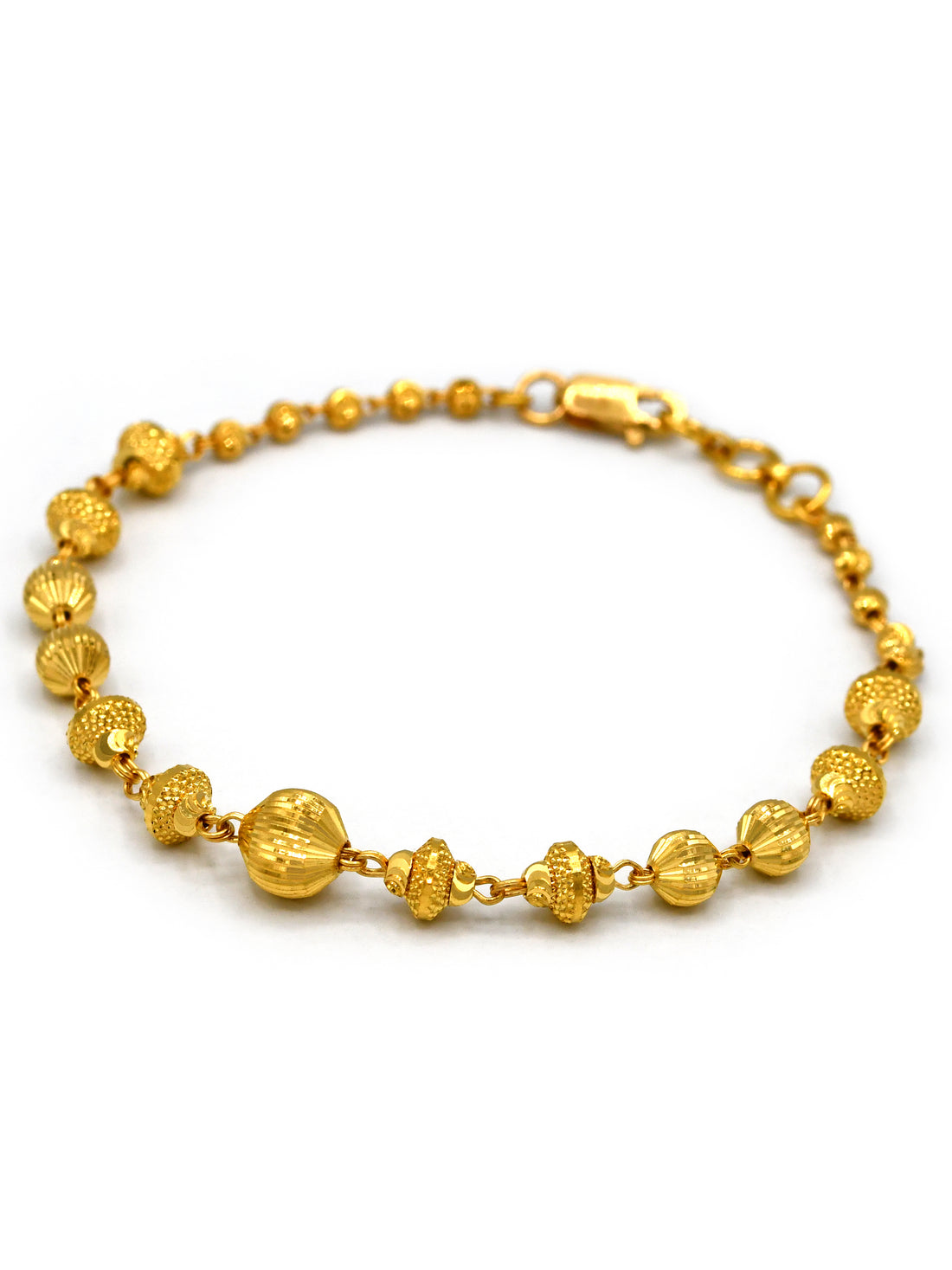 22ct Gold Ball Ladies Bracelet