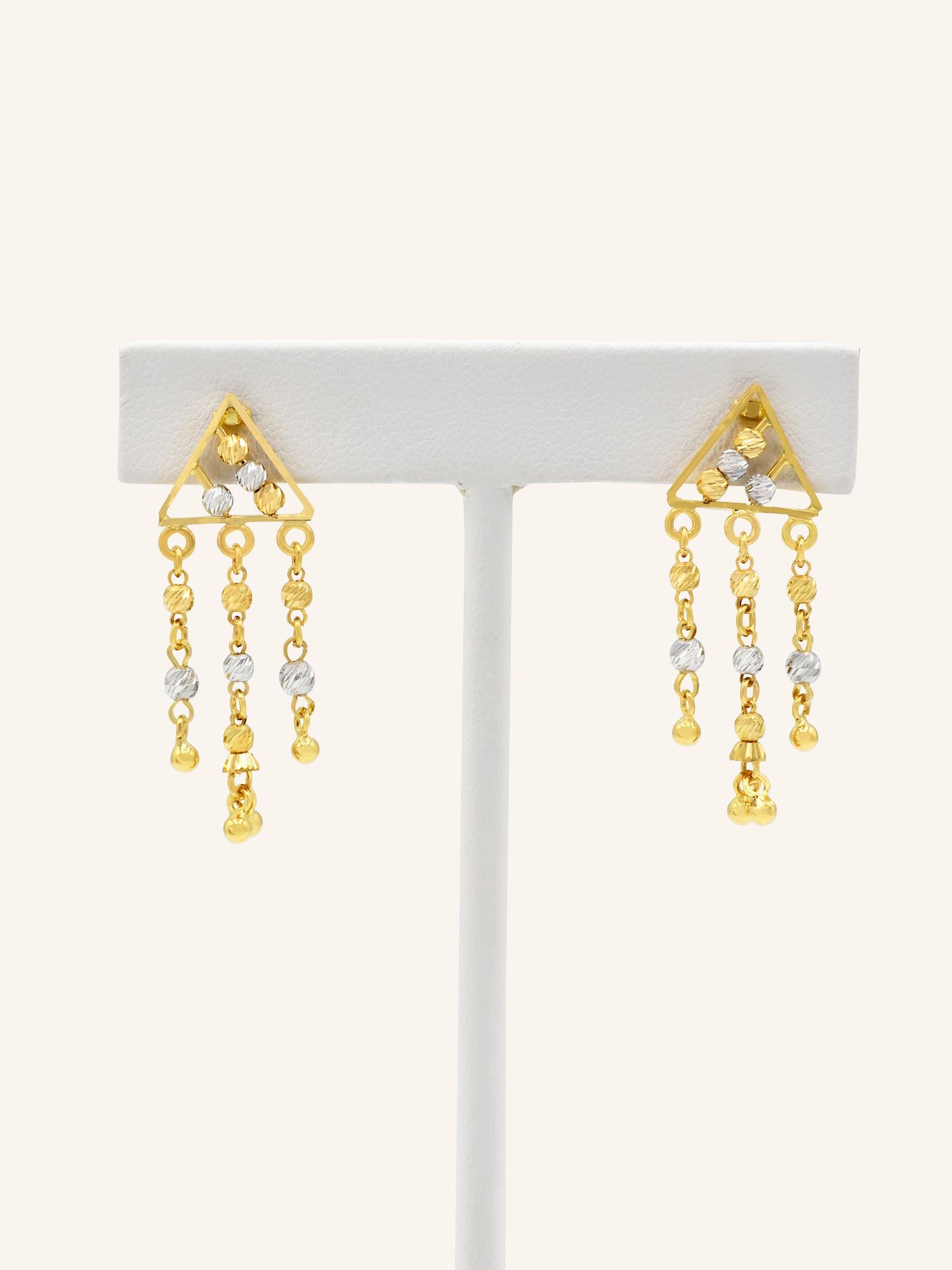 22ct Gold Two Tone Necklace Set 31.09 GMS - Roop Darshan