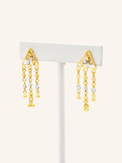 22ct Gold Two Tone Necklace Set 31.09 GMS - Roop Darshan