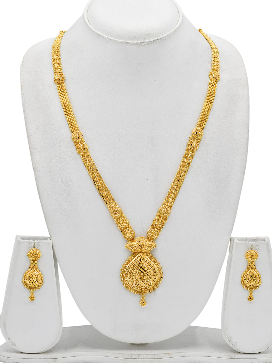 22ct Gold Long Necklace Set