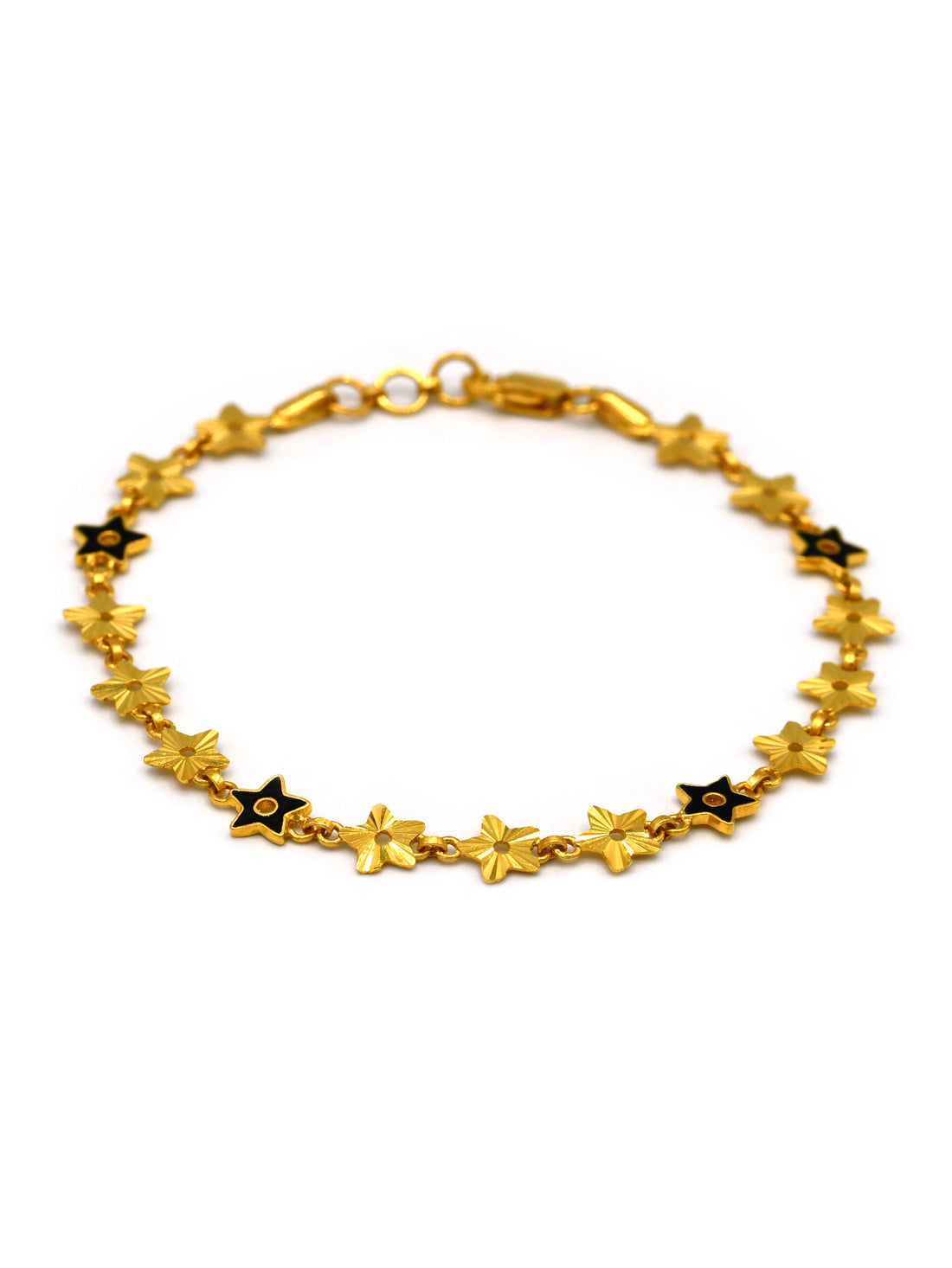 22ct Gold Star Ladies Bracelet