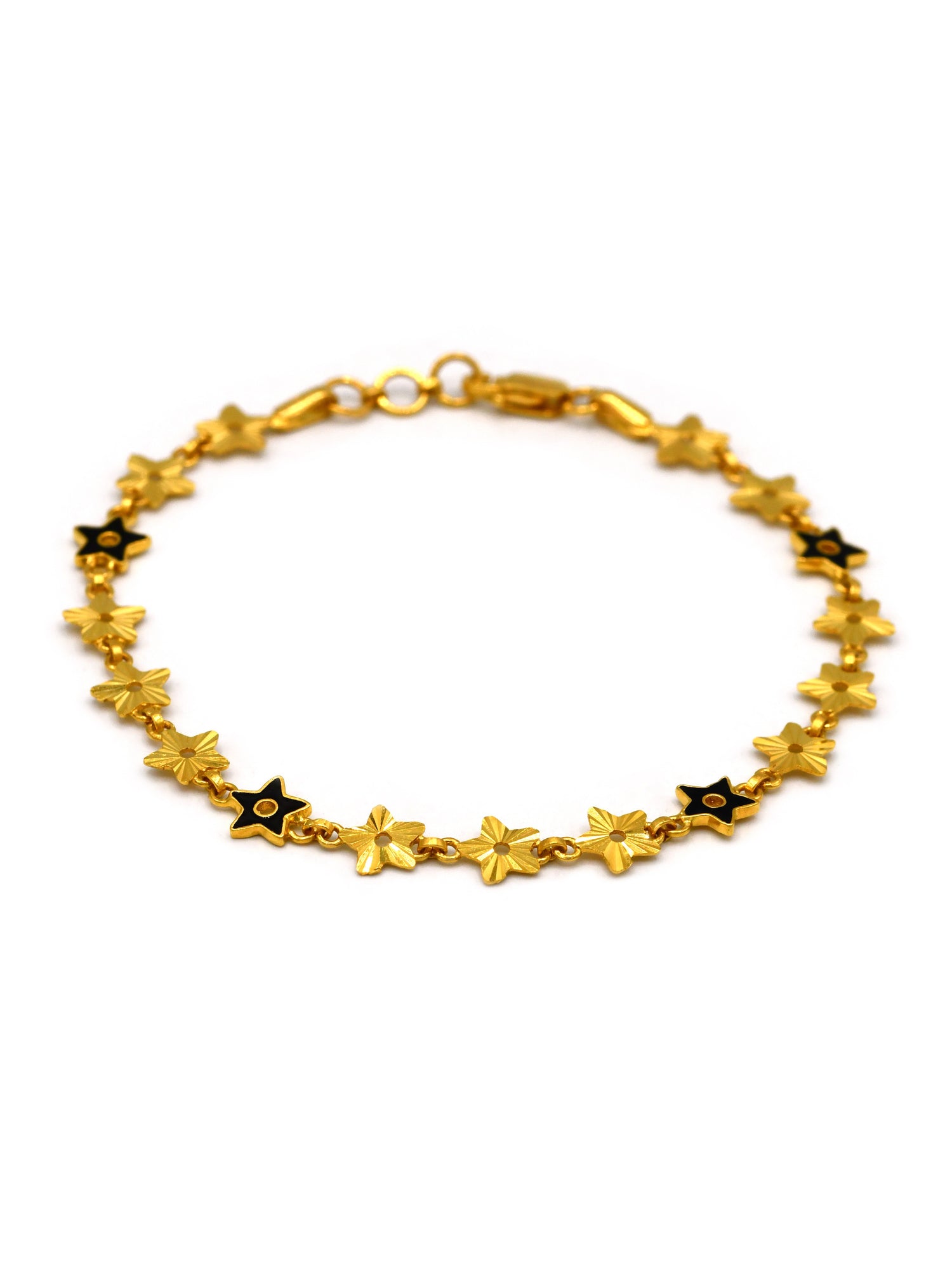 22ct Gold Star Ladies Bracelet