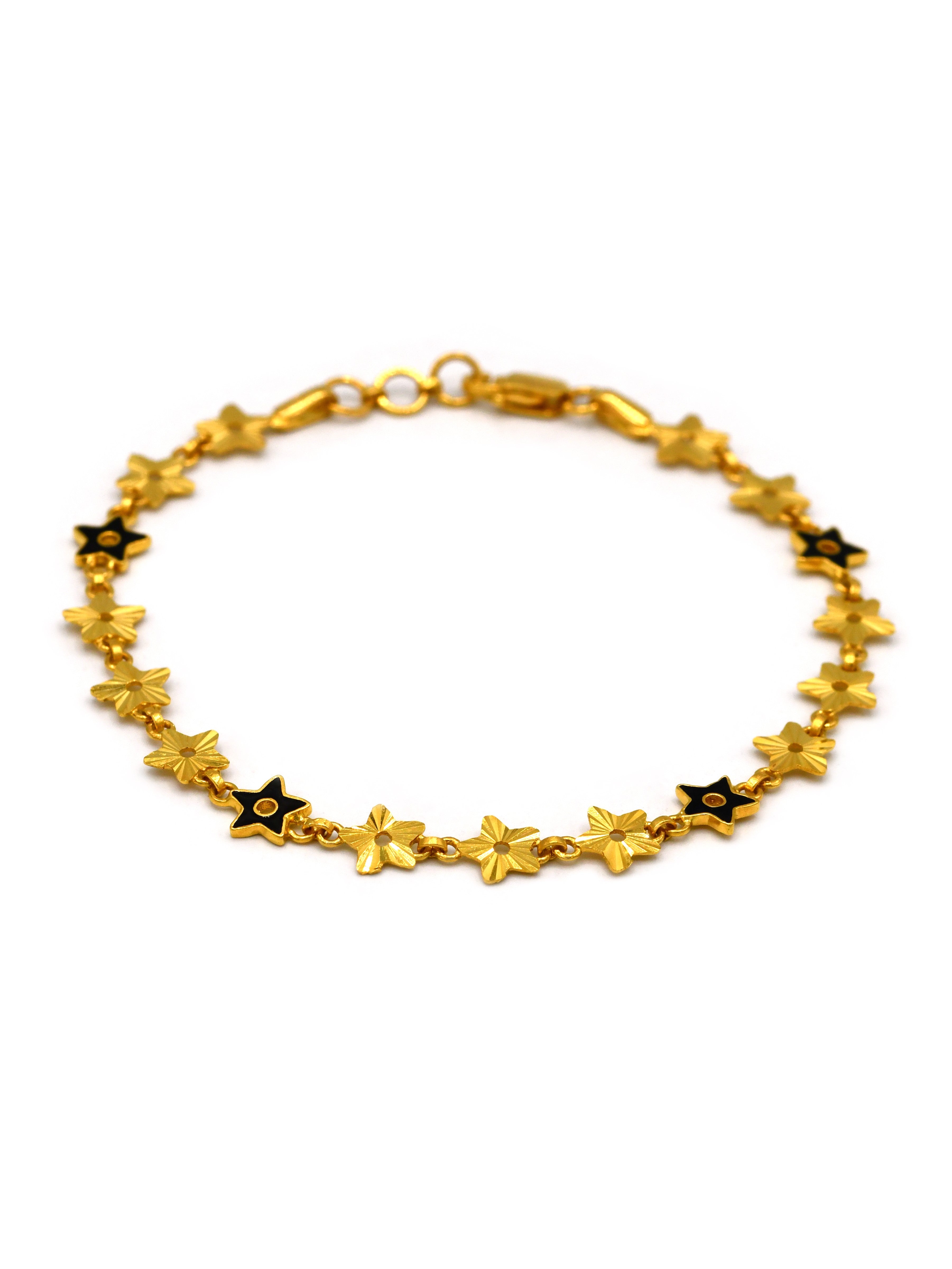 22ct Gold Star Ladies Bracelet