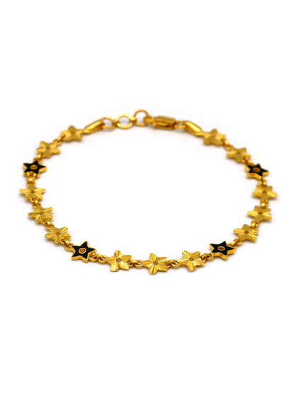 22ct Gold Star Ladies Bracelet