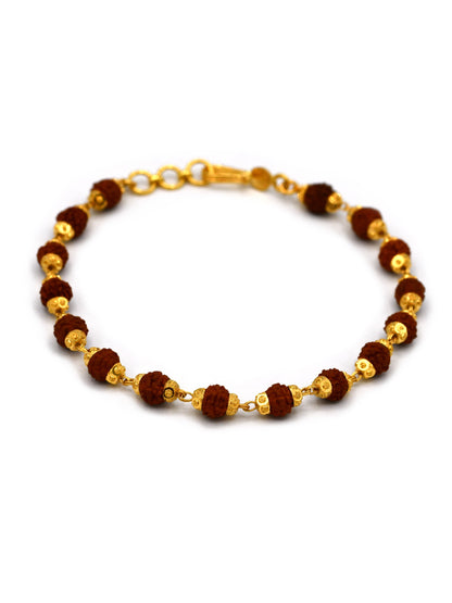 22ct Gold Rudraksh Bracelet