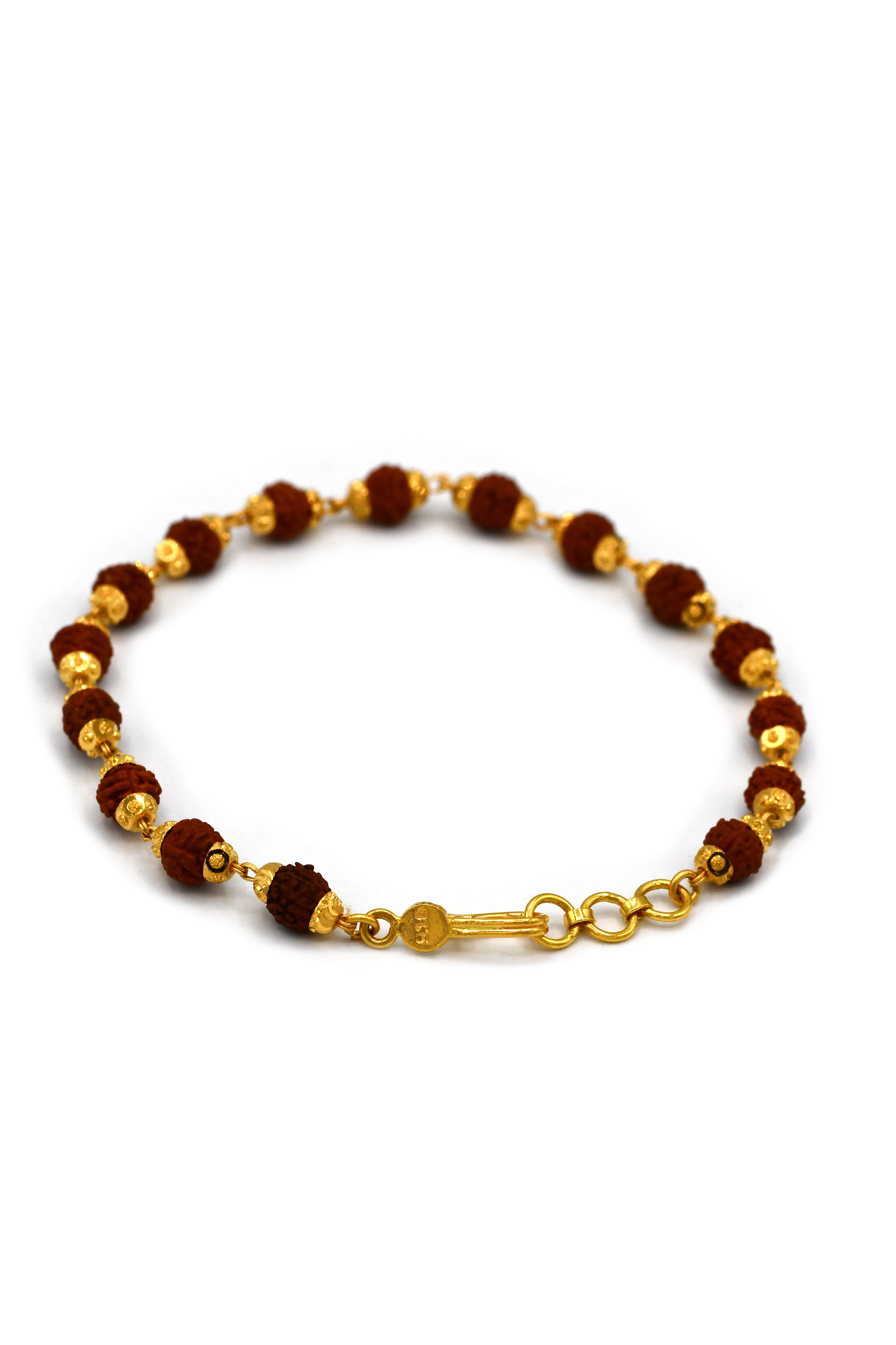 22ct Gold Rudraksh Bracelet
