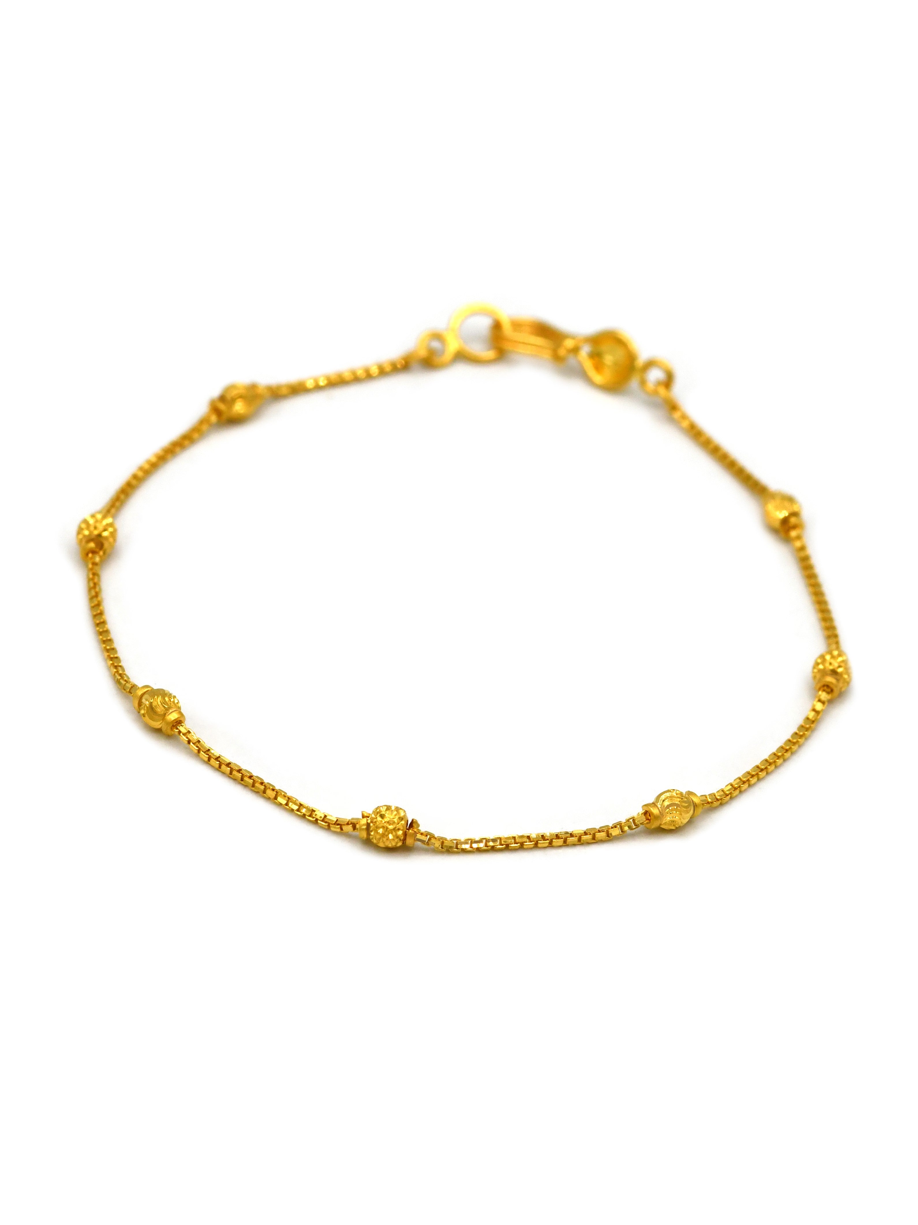 22ct Gold Ball Ladies Bracelet