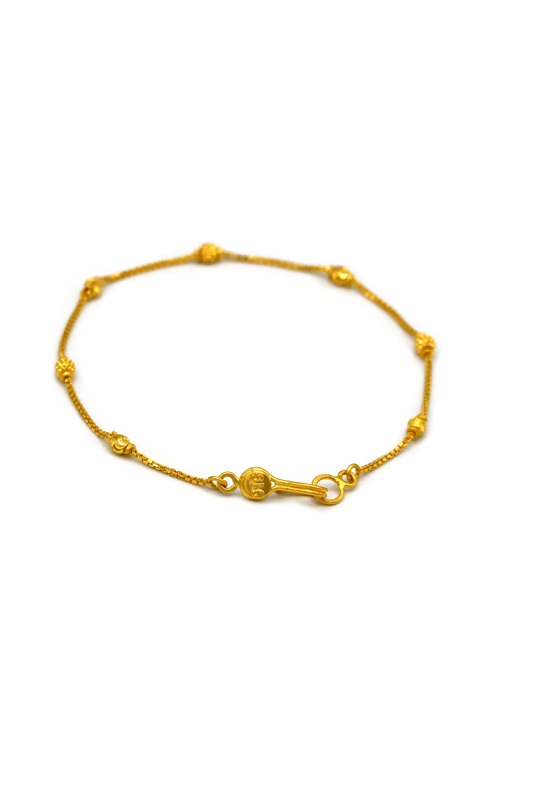 22ct Gold Ball Ladies Bracelet