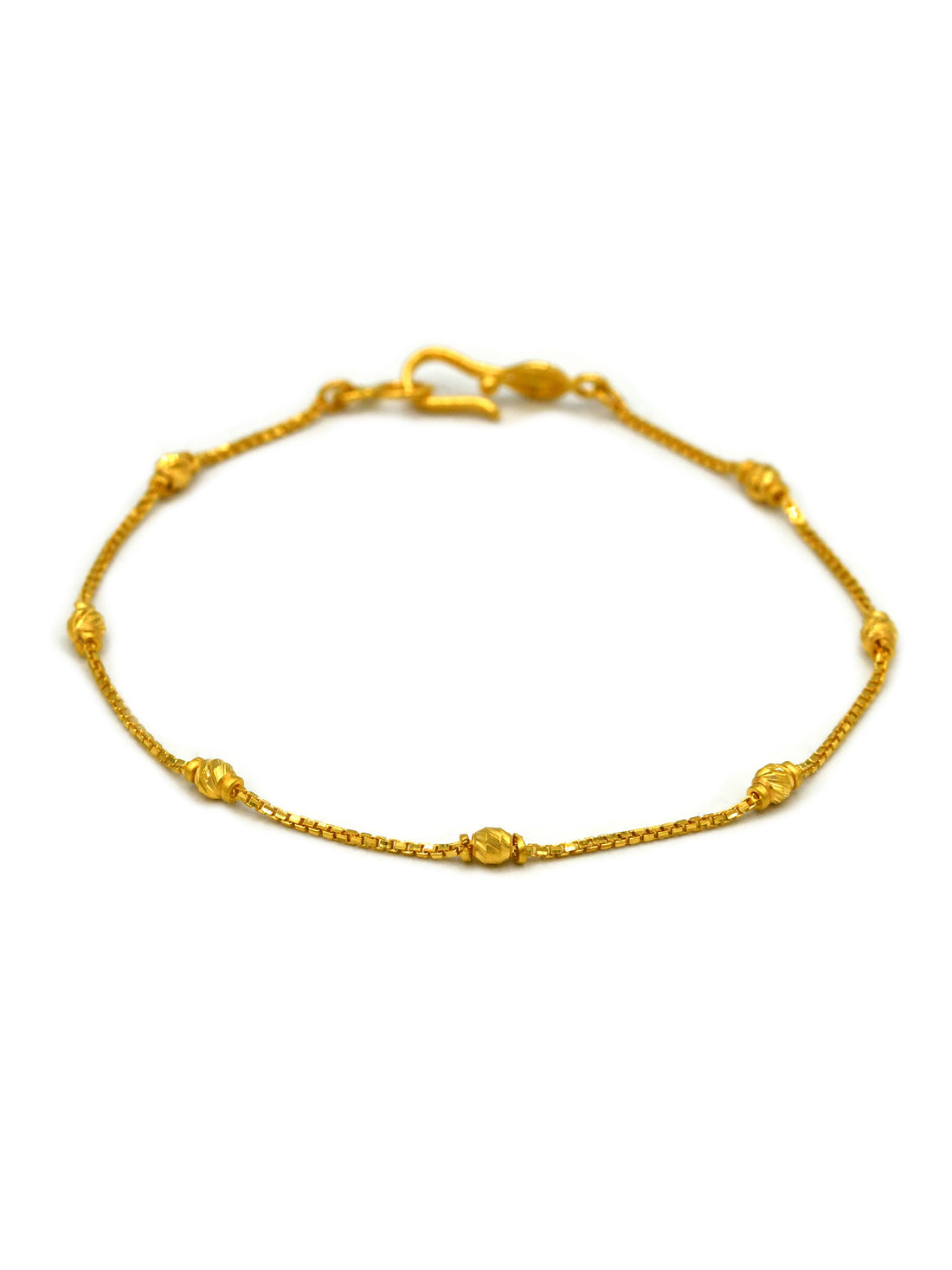 22ct Gold Ball Ladies Bracelet