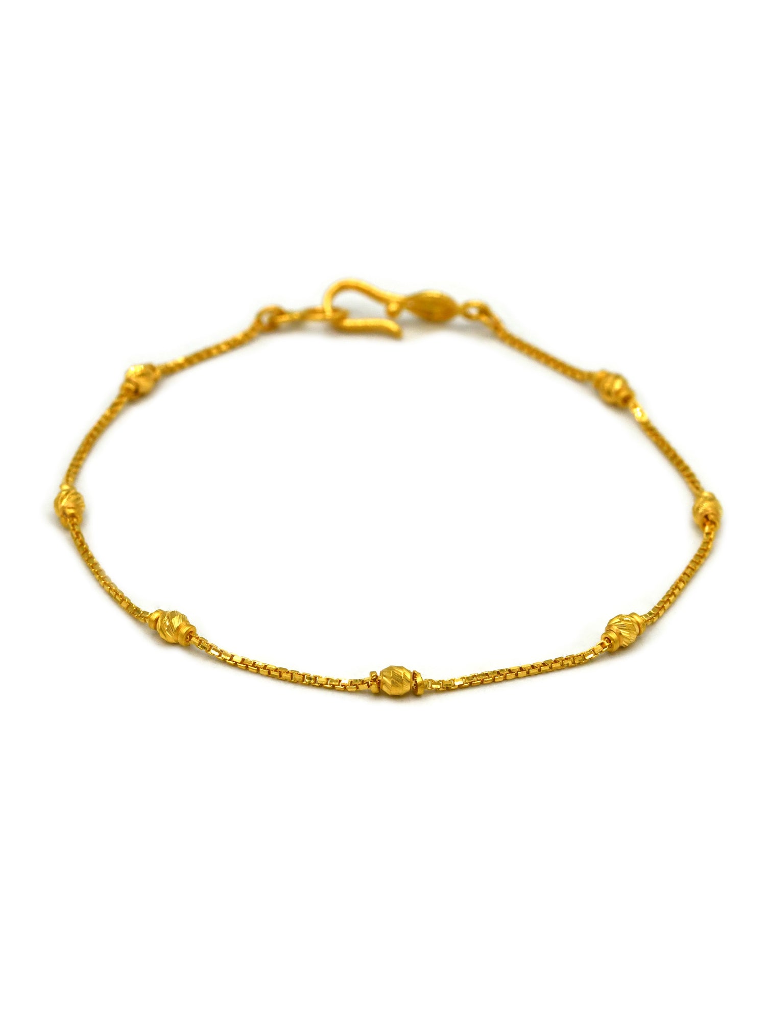 22ct Gold Ball Ladies Bracelet