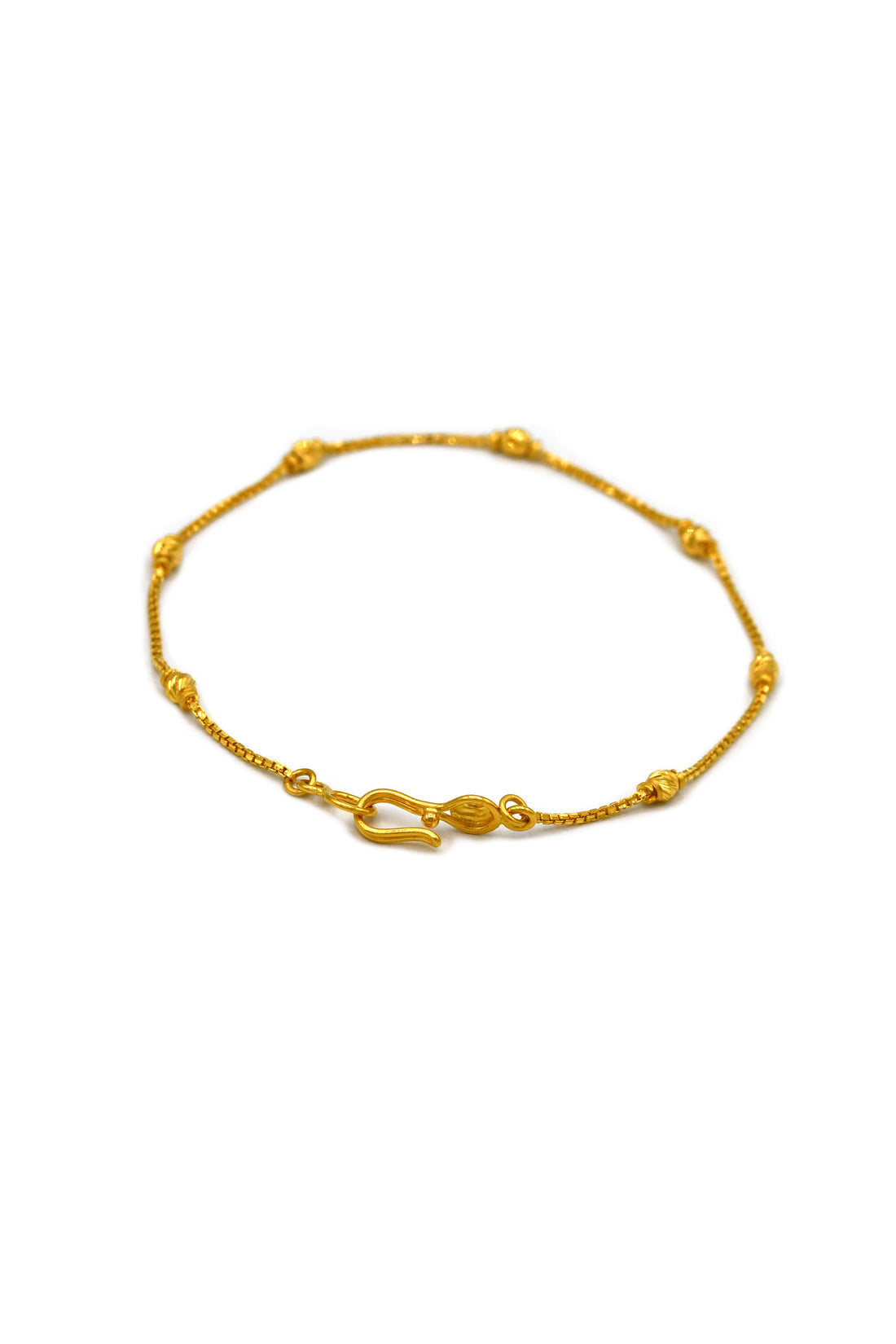 22ct Gold Ball Ladies Bracelet