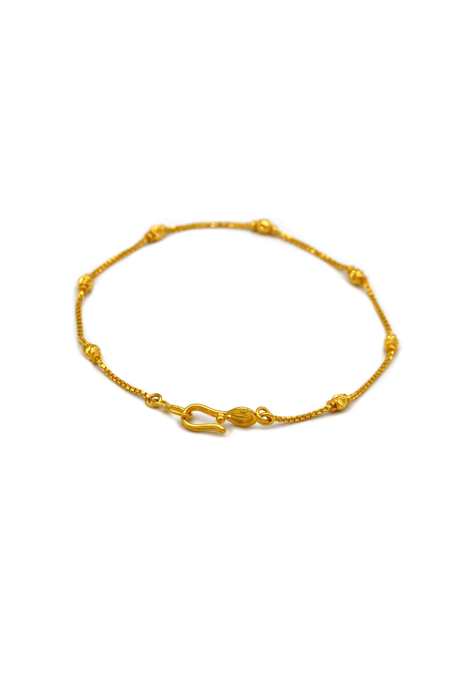 22ct Gold Ball Ladies Bracelet