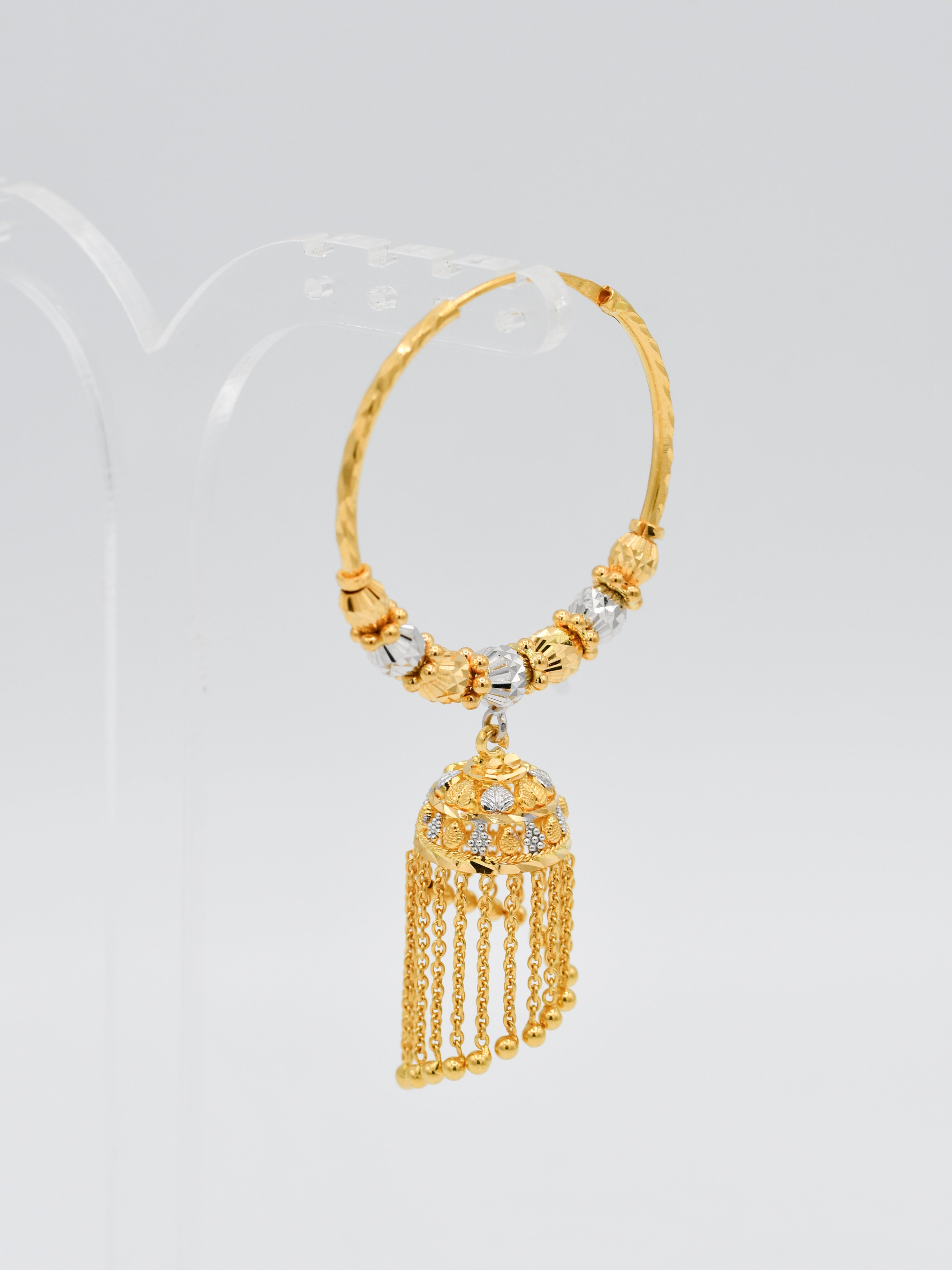 22ct Gold Two Tone Ball Bali
