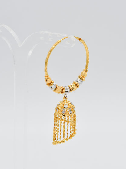 22ct Gold Two Tone Ball Bali