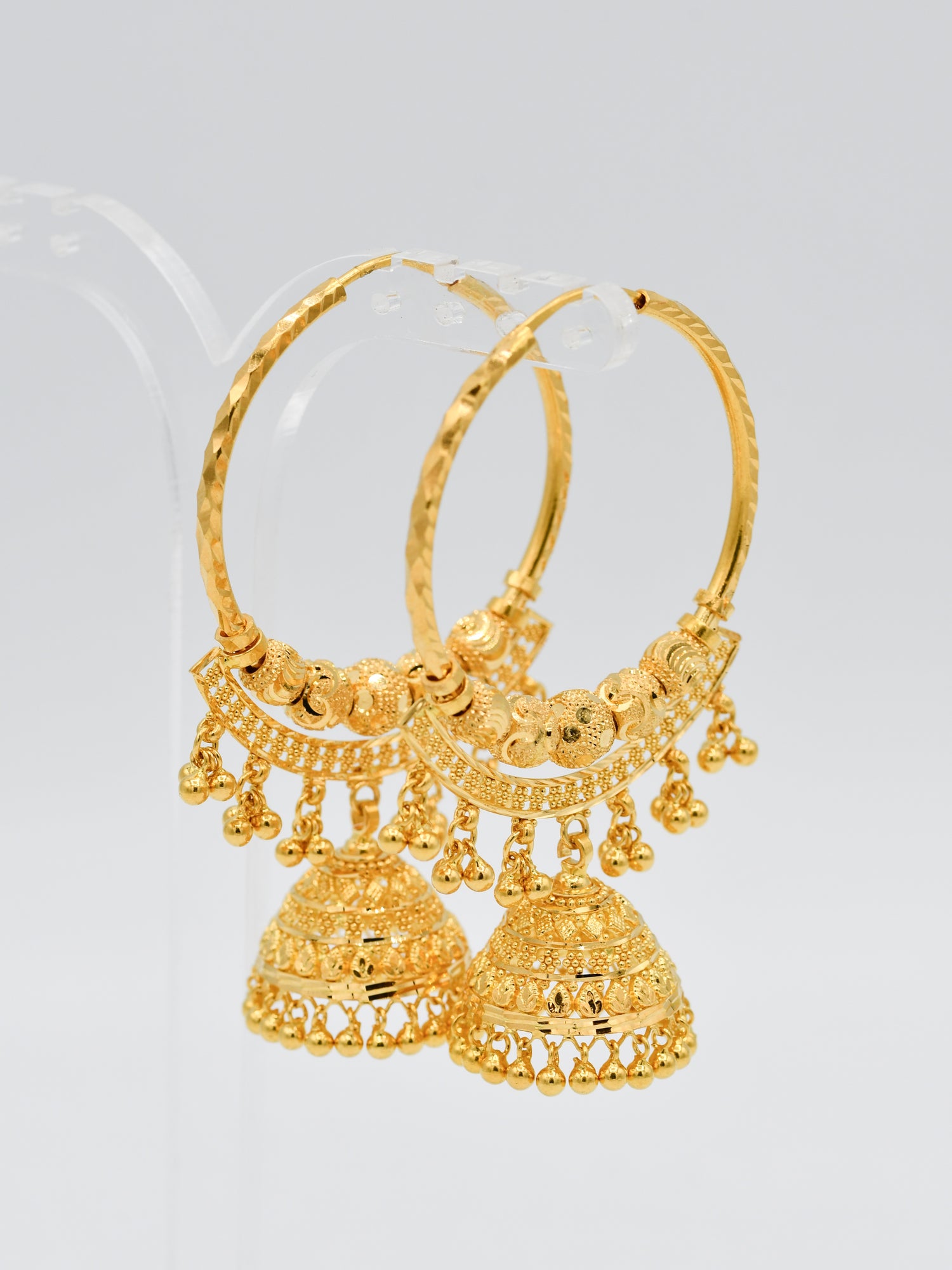 22ct Gold Ball Jhumki Bali