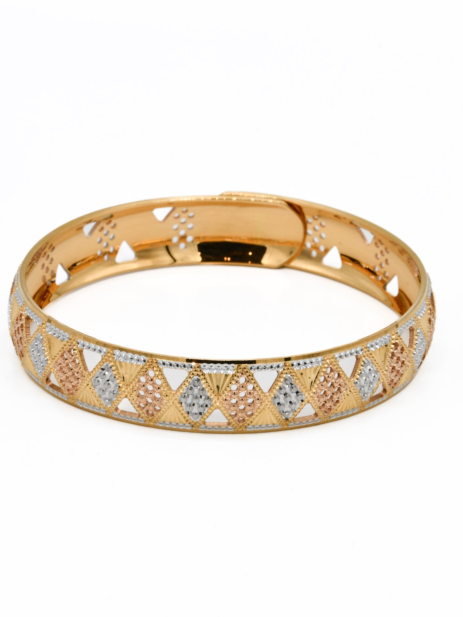 22ct Gold Two Tone  Bangle