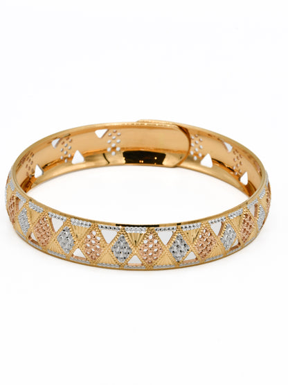 22ct Gold Two Tone  Bangle