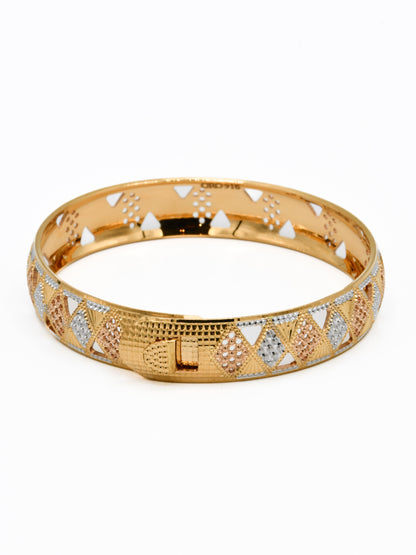 22ct Gold Two Tone  Bangle
