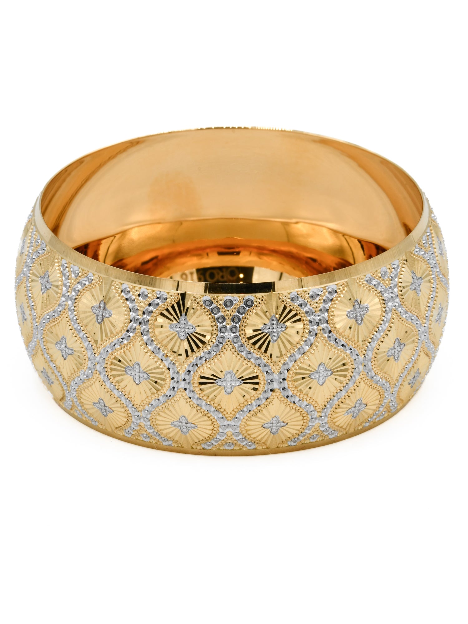 22ct Gold Two Tone Bangle