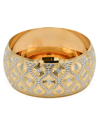 22ct Gold Two Tone Bangle