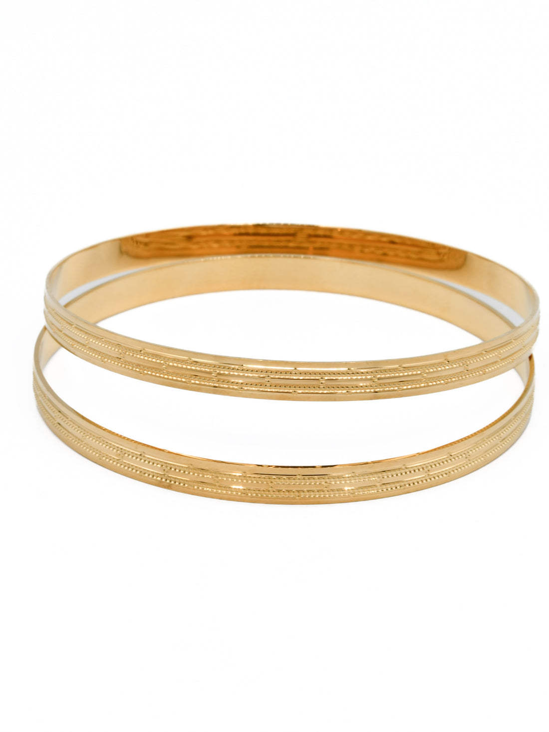 22ct Gold Pair Bangle