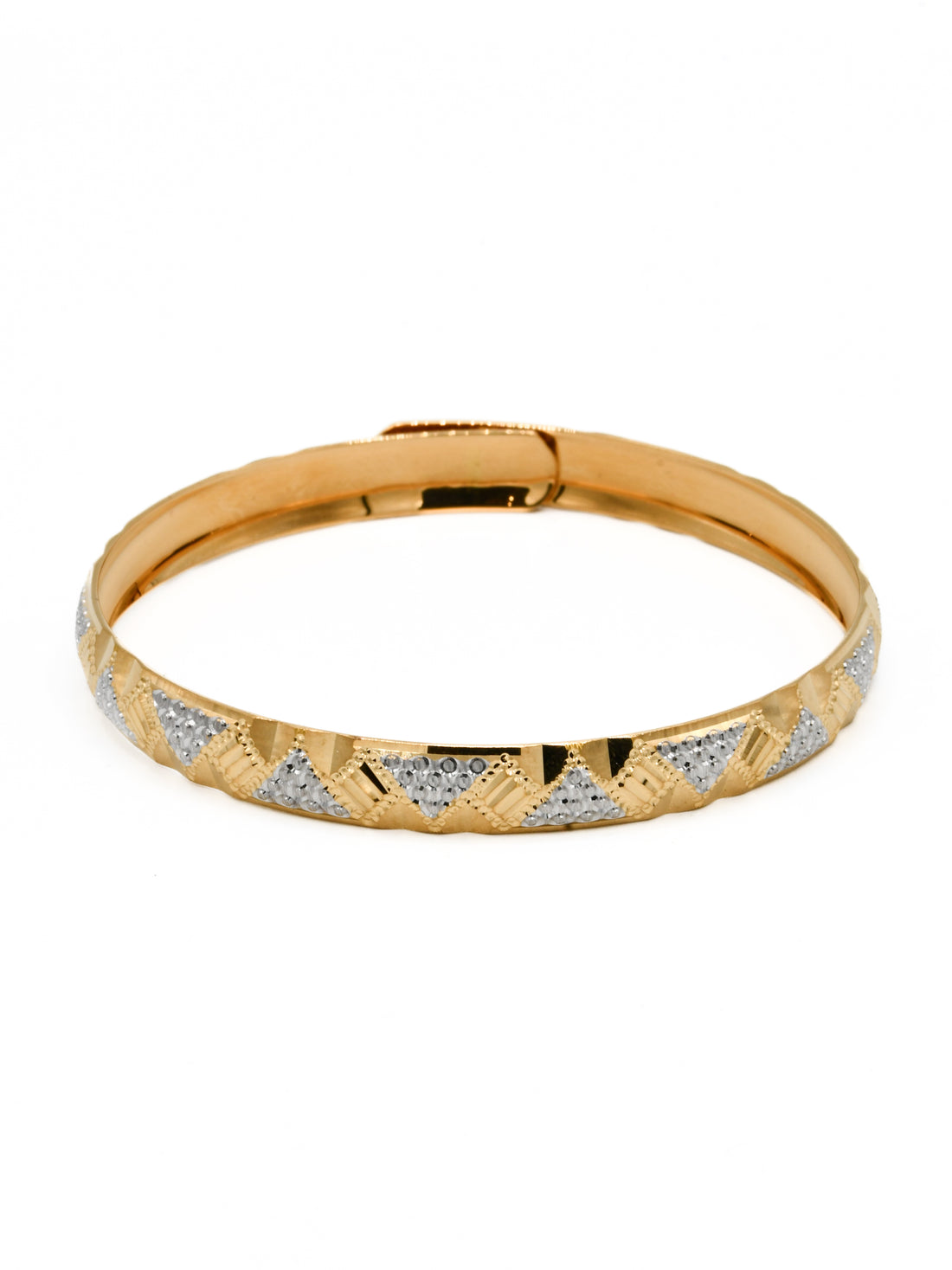 22ct Gold Two Tone Bangle