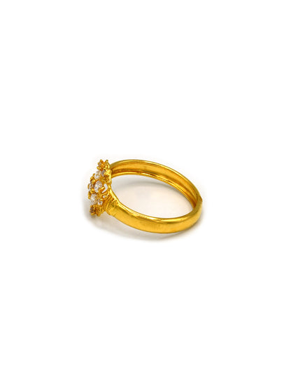 22ct Gold Cz Ladies Ring