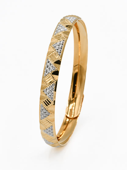 22ct Gold Two Tone Bangle