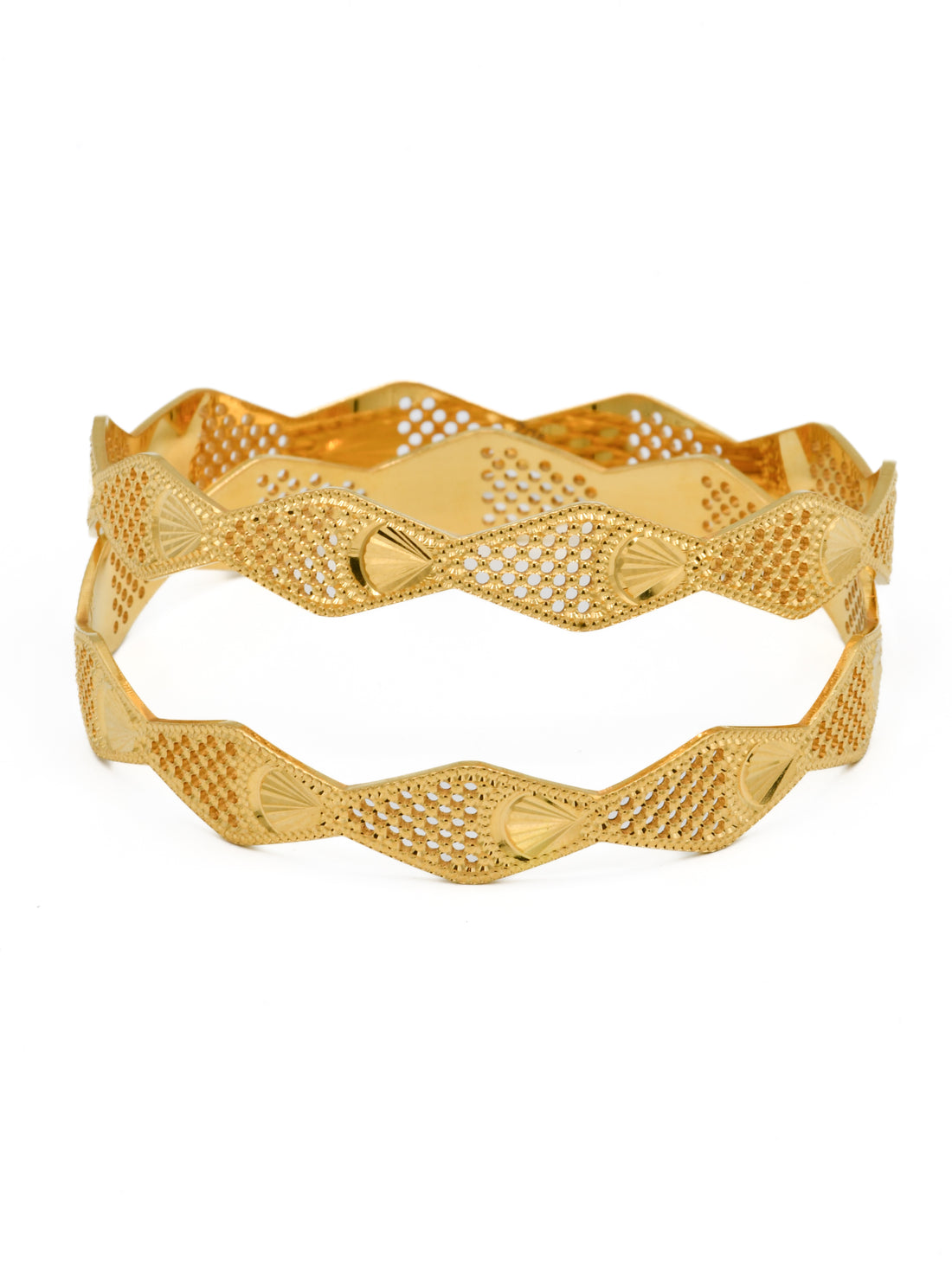22ct Gold Pair Bangle