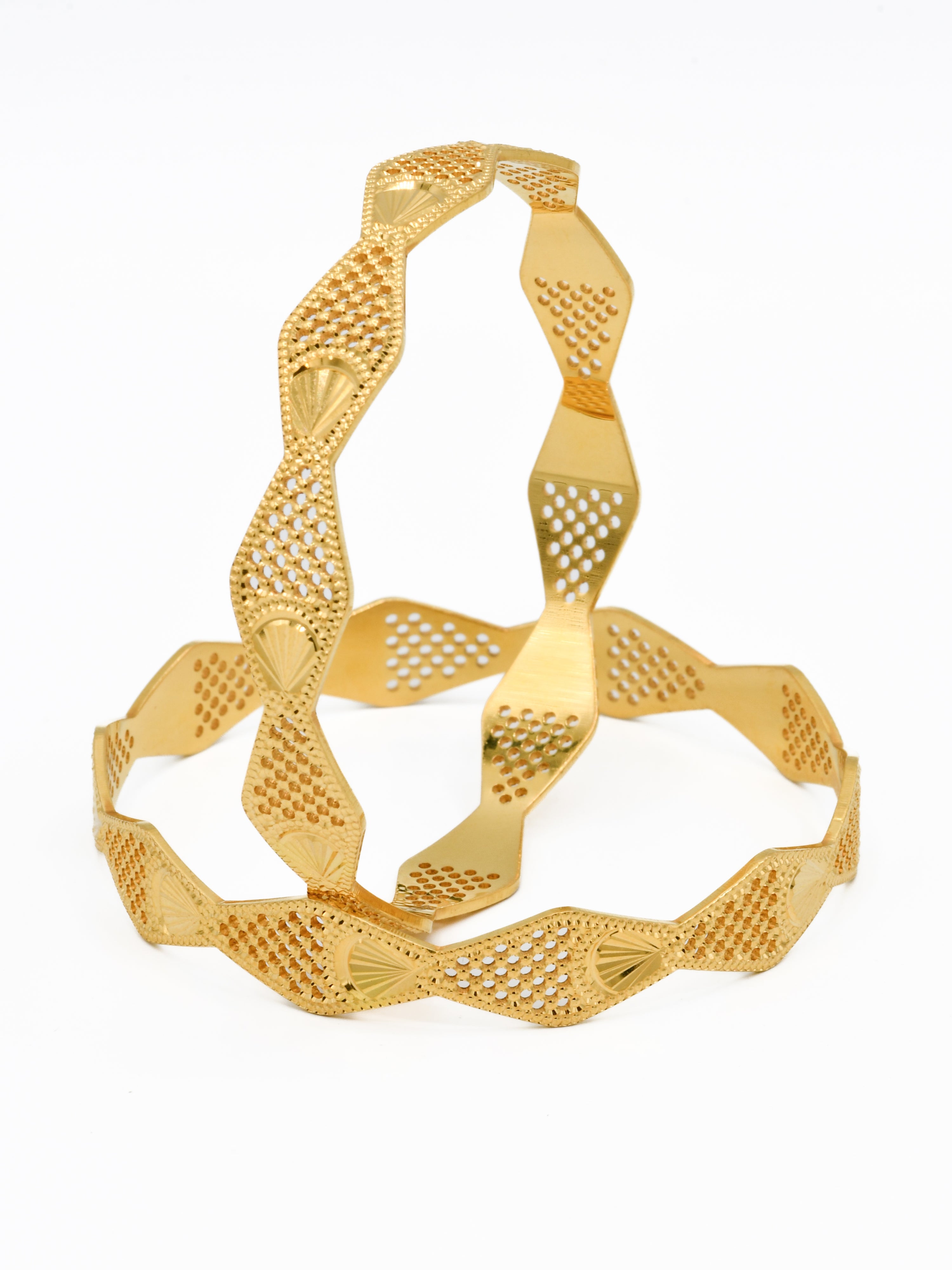 22ct Gold Pair Bangle - Roop Darshan