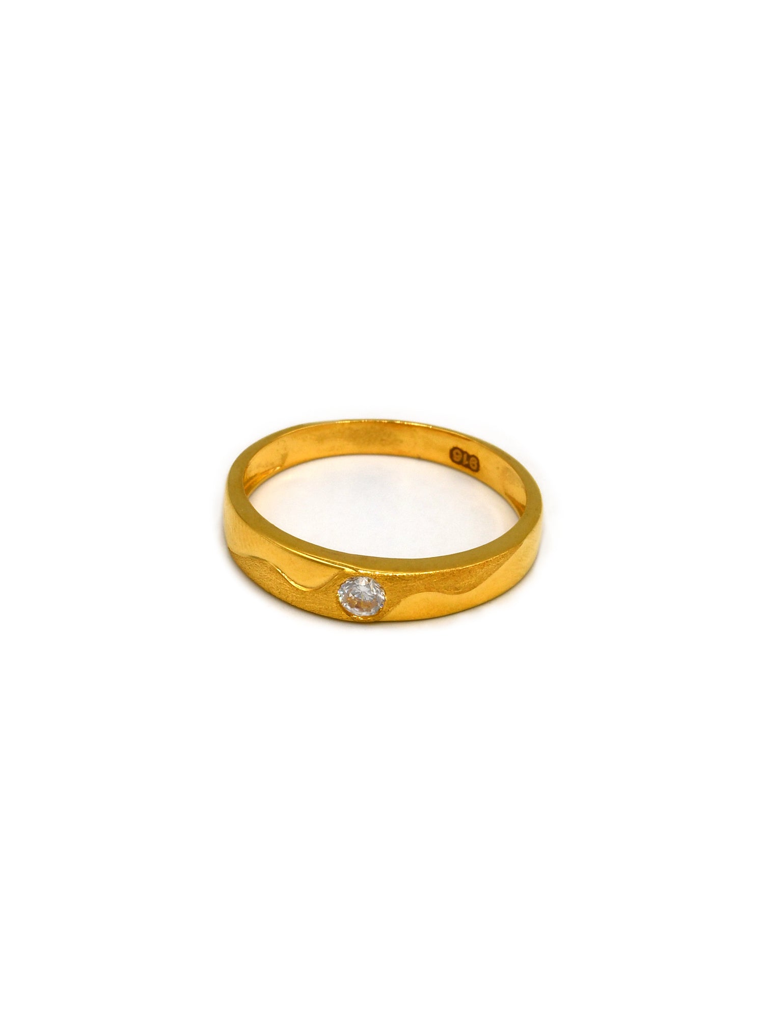 22ct Gold CZ Ring